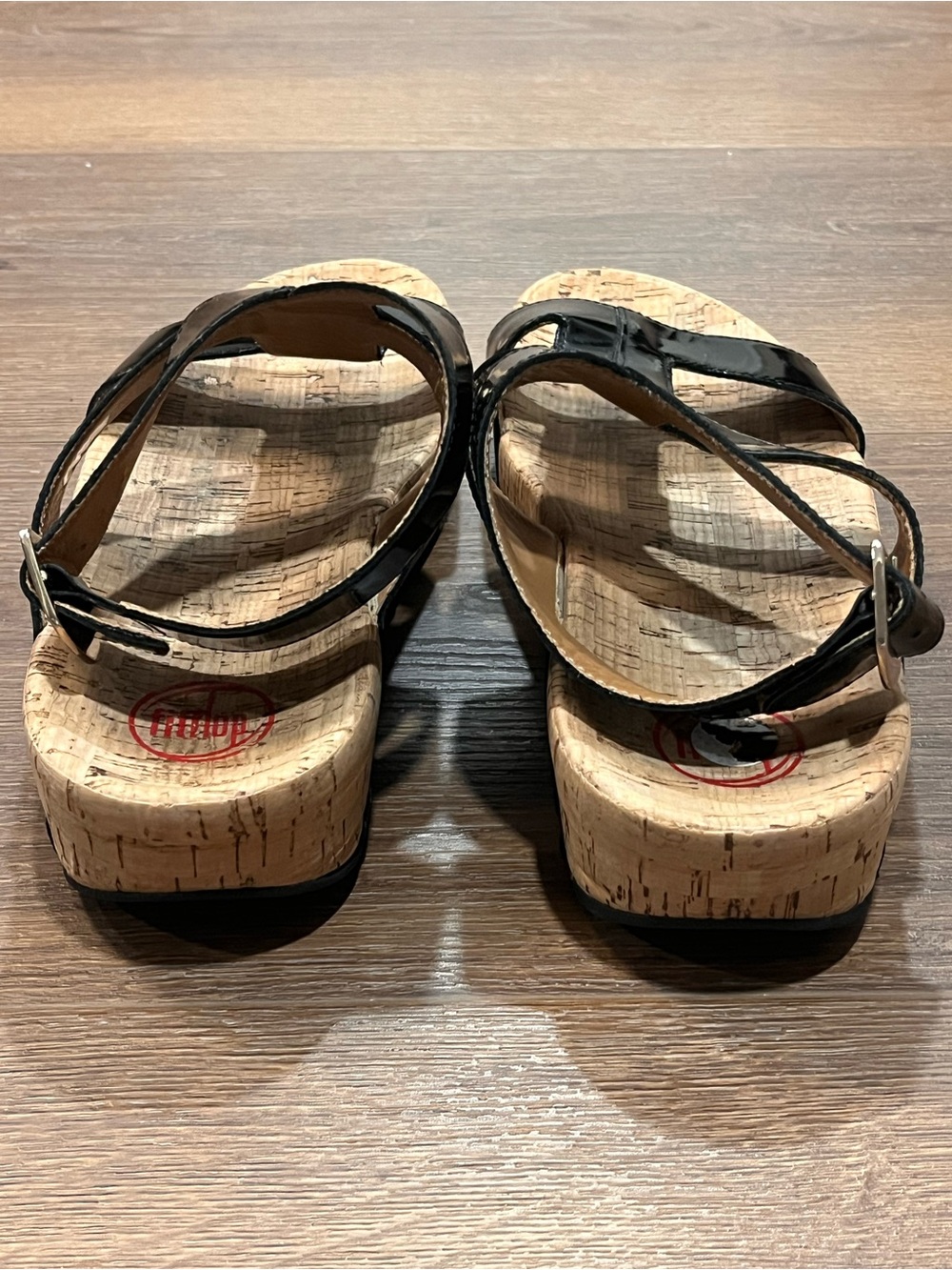 Fitflop | Arena Gladiator sandals cork footbed Women’s size 10 black shoes - Picture 4 of 7